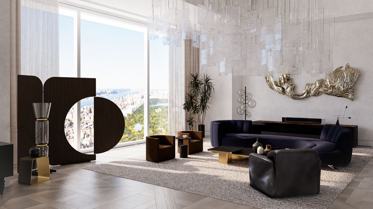 Luxury House Tour in NY | 111 West 57th Street | Living Room | TIOR STUDIO