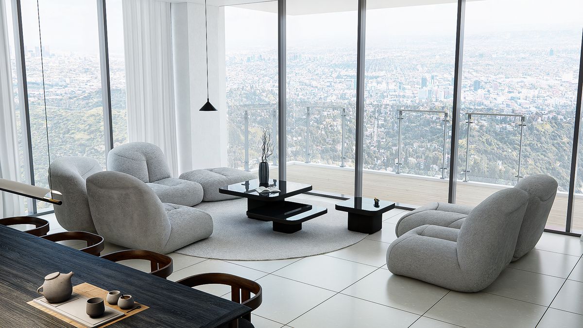 Oriental Luxury House Tour in LA | West Hollywood Edition | Living Room ...